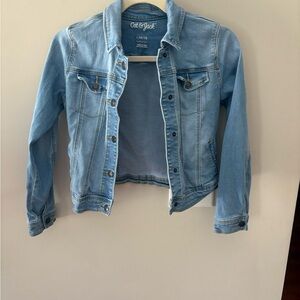 Cat & Jack Kids' Light Blue Jean Jacket 10-12 (Large)